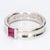 Tiffany and Co. 18k White Gold Tiffany & Co. Band With Two Channel Set Ruby Baguettes, Size 5.75 For Sale - Image 4 of 7
