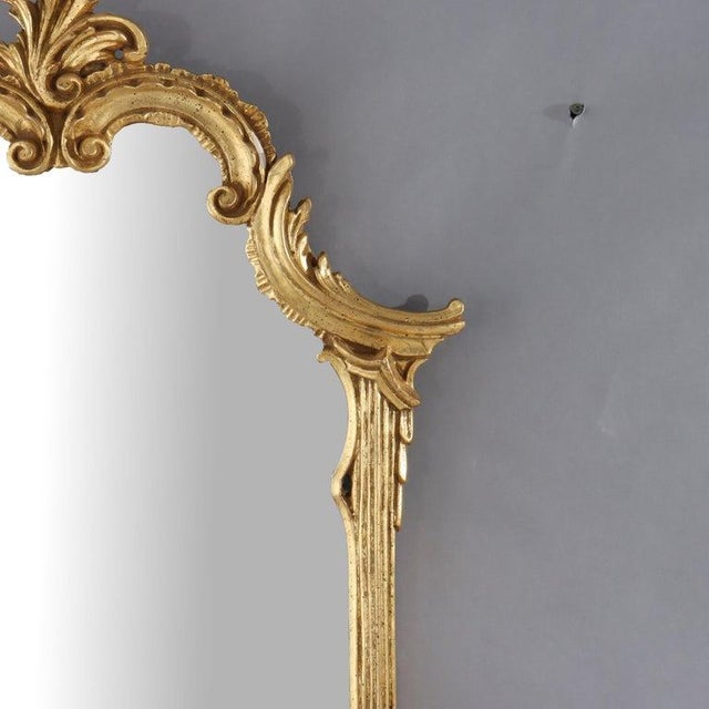 LaBarge French Louis XVI Style Gilt Composite Wall Mirror Signed 20thC For Sale - Image 6 of 12