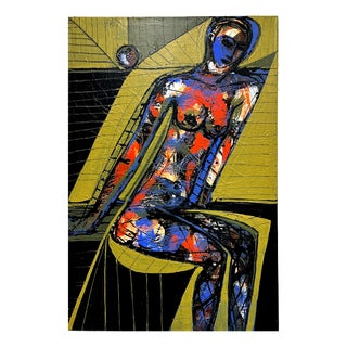 Mathias Wunderlich, Nude Painting Woman and Fruit I, Nude, 2026, Acrylic on Canvas For Sale