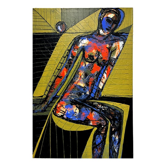 Mathias Wunderlich, Nude Painting Woman and Fruit I, Nude, 2026, Acrylic on Canvas For Sale