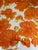 Textile HERMES Les PIVOINES orange scarf, first published in 1970 and reissued in 1990 France For Sale - Image 7 of 10