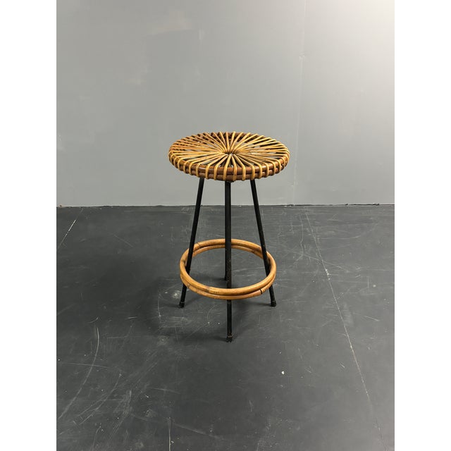 Mid-Century Dutch Rattan Bamboo Bar Stools by Dirk Van Sliedrecht for Rohé Noordwolde, 1950s For Sale - Image 13 of 18