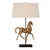 Rustic European Golden Horse Table Lamp For Sale - Image 3 of 7