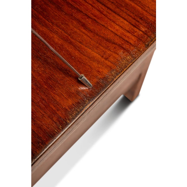 Rare Restored Substantial Mid-Century Modern Executive Desk in Walnut by Edward Wormley for Dunbar, Usa, C. 1950s For Sale - Image 17 of 18
