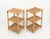 Mid-Century Modern Italian Side Tables in Bamboo with Rattan and Wicker, 1970s, Set of 2 For Sale - Image 9 of 14