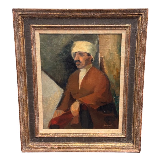 George Luks Original Oil Painting, Signed For Sale