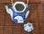 Wood 1980s Blue and White Japanese Landscape Porcelain Tea Pot For Sale - Image 7 of 8
