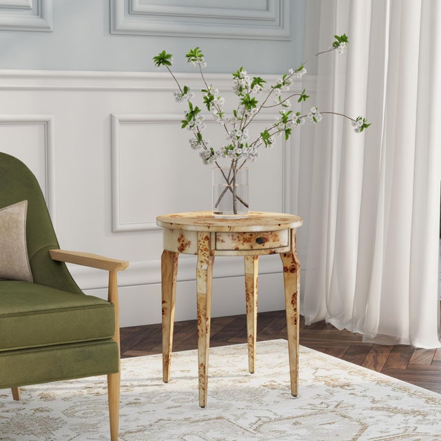 Graceful and timeless, the Butler Specialty Company Archer Side Table showcases the distinctive beauty of burl wood,...