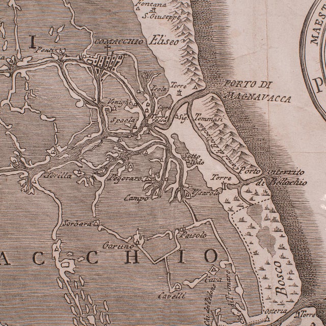 Antique Italian Region Map, Framed Cartography, 18th Century, Emilia Romagna For Sale - Image 10 of 12