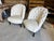 An exceptional, true antique pair of 19th-century French Napoleon III lounge/boudoir chairs (c. 1870). Historically...