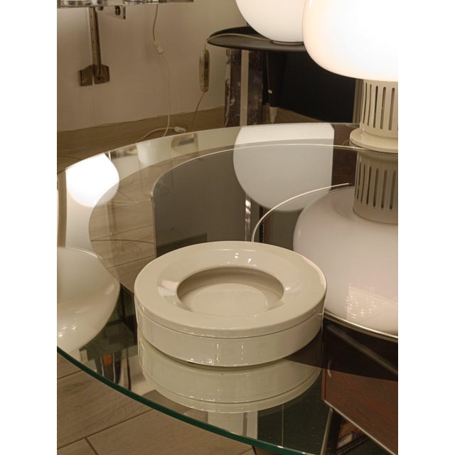 Barbados White Ashtray by Angelo Mangiarotti for Danese, Italy, 1960s For Sale - Image 9 of 11