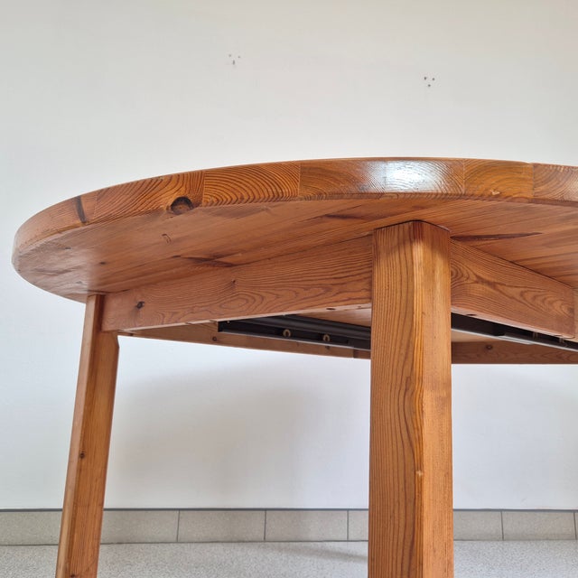 Round Pinewood Dinning Table by Monster Skydd, 1960s For Sale - Image 11 of 12