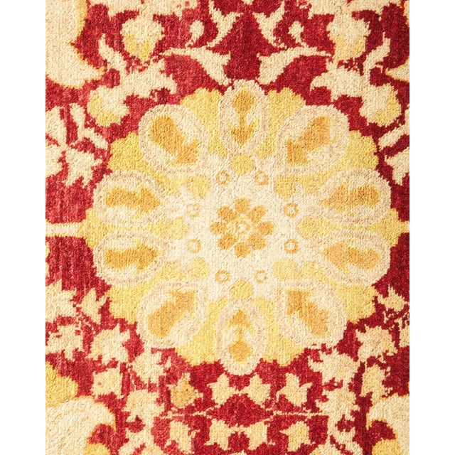 Traditional Mogul Collection Hand-Knotted Area Rug - Red Collection 9' 3" X 12' 6" For Sale - Image 3 of 10