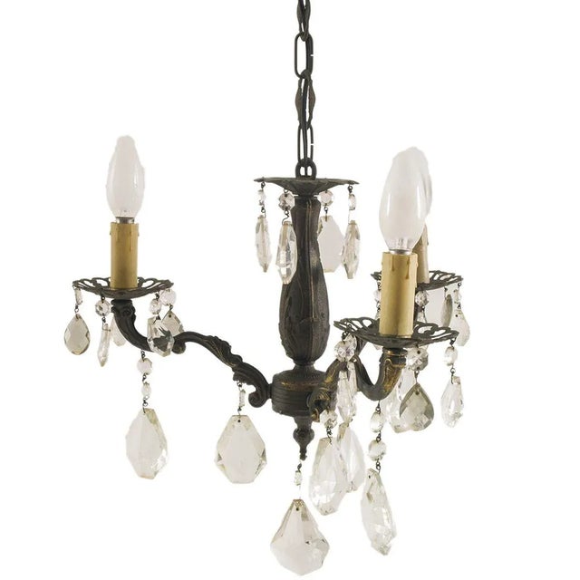 Bronze Ceiling Lamp, 1920s For Sale - Image 6 of 6