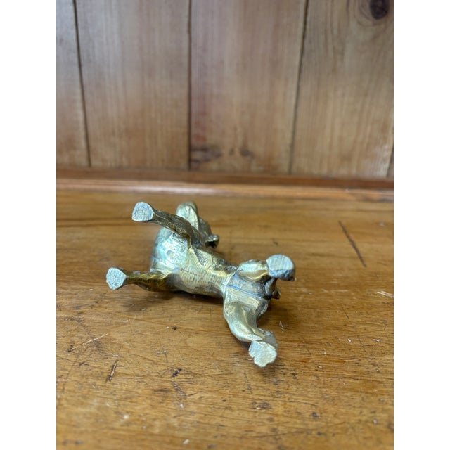 Vintage English Brass Dog Figure For Sale In Naples, FL - Image 6 of 6