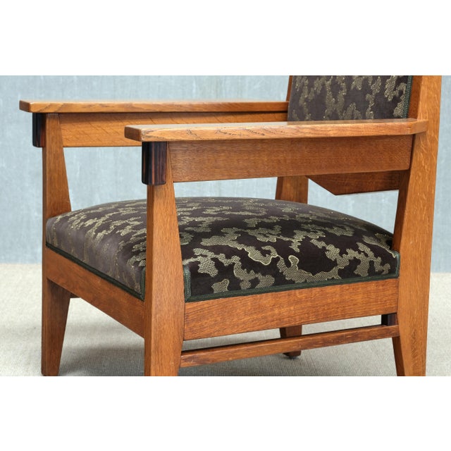 Art Deco Armchairs in Oak and Macassar from Anton Lucas, Netherlands, 1925, Set of 2 For Sale - Image 13 of 15
