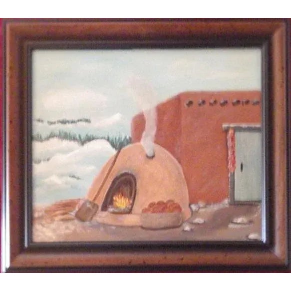 Winter Clouds on the Mountain, Angie Sanchez Carlson Oil on Canvas, Signed Verso For Sale