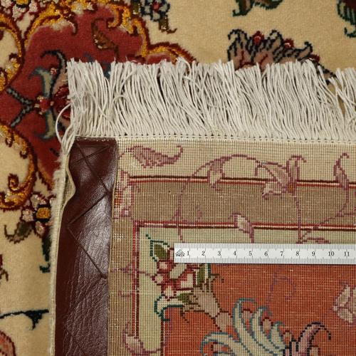 Textile Antique Tabriz Rug in Cotton and Wool For Sale - Image 7 of 8