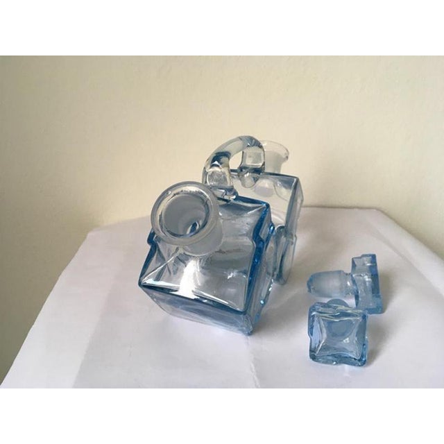 Italian Postmodern Blue Murano Glass Cruet, 1960s For Sale - Image 11 of 18