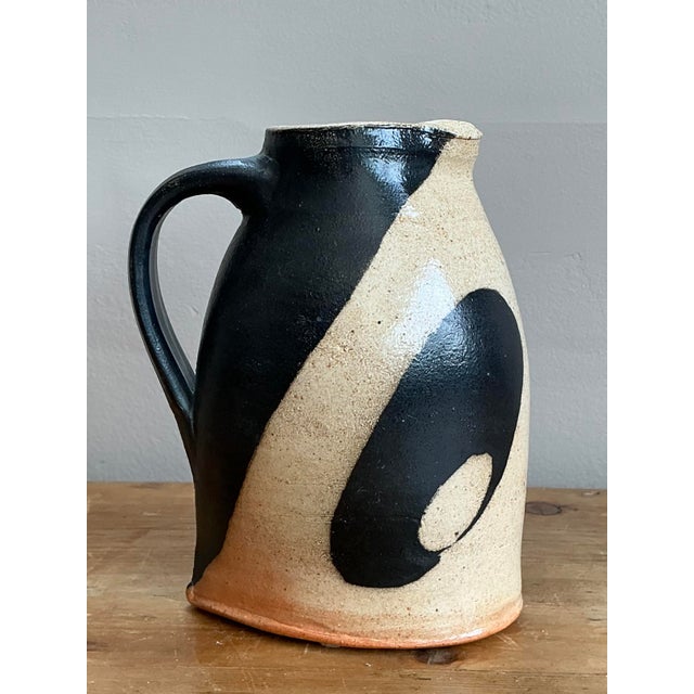Mid-Century Modern Vintage Original Studio Pottery Pitcher For Sale - Image 3 of 12