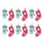 2020s Wood Mitten and Stocking Ornaments (Set of 12) For Sale - Image 5 of 5