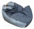 Nautical Two Toned Denim Lounge Bean Bag Chair For Sale