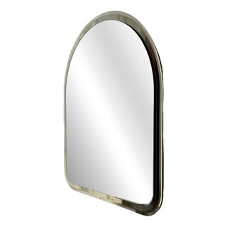 Smoked Glass Mirror in Faceted Glass, 1970s For Sale