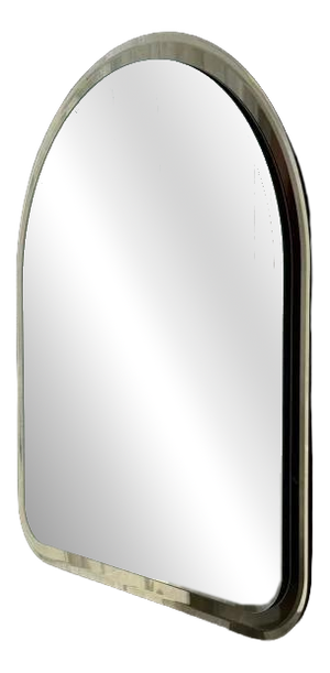 Smoked Glass Mirror in Faceted Glass, 1970s