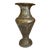 Late 20th Century Hammered Metal Indian Sanskrit Floor Vase For Sale