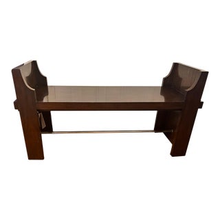 Henredon Mid-Century Modern Mahogany Bench For Sale
