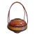 1940s Vintage Lacquered Cypress Chinese Basket For Sale