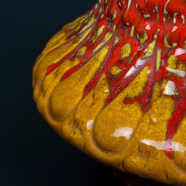 Vintage Lava Ceramic Vase by Kil Liboje, Yugoslavia, 1960s For Sale - Image 12 of 15