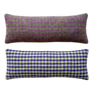 Turkish Bedding Kilim Pillow Cover 16'' X 48'' - Set of Two For Sale
