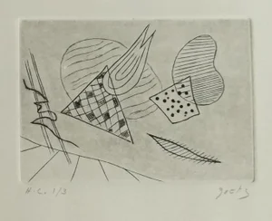 Henry Goetz, Abstract Composition, 1950, Lithograph