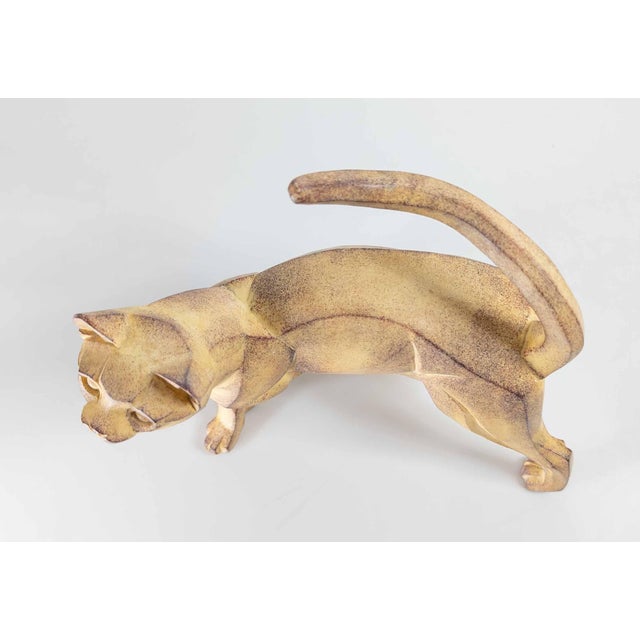 21st Century Modern Cubist Cat Figure Sculpture by Border Fine Arts For Sale - Image 9 of 11