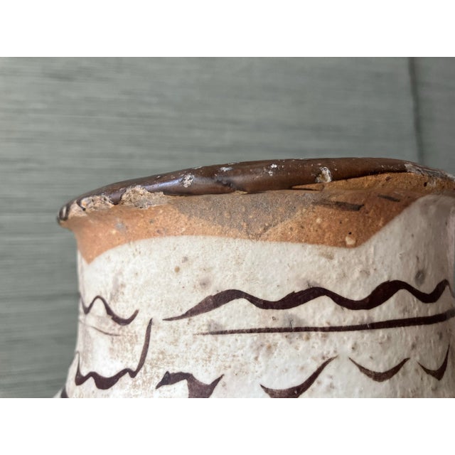 Ceramic Antique Tall Chinese Cizhou Ware Wine Jar/Vessel/ Vase For Sale - Image 7 of 12