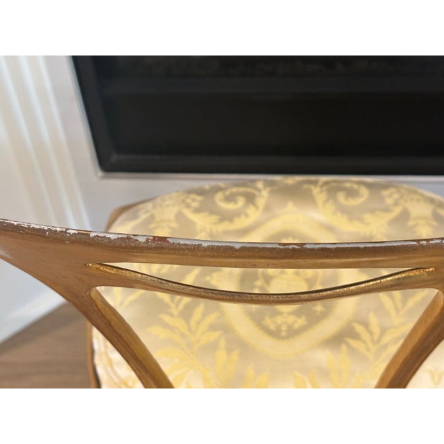 Mid-Century Italian Palladio Gilt Metal Chairs - A Pair For Sale - Image 15 of 18