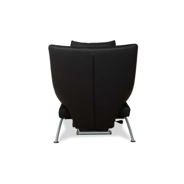 Gray Solo 699 Armchair in Anthracite Leather from WK Wohnen For Sale - Image 8 of 11
