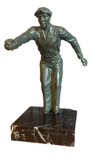 French Art Deco Petanque Figurine, 1920s