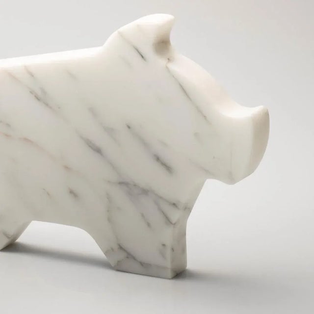 Not Yet Made - Made To Order Marble Factory Series Piglet Paperweight by Alessandra Grasso For Sale - Image 5 of 6