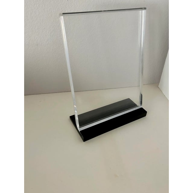 1980's Lucite Picture Frame For Sale - Image 11 of 11