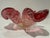 Mid-Century Modern Vintage Murano Style Pink Art Glass Freeform Bowl With Gold Aventurine For Sale - Image 3 of 7