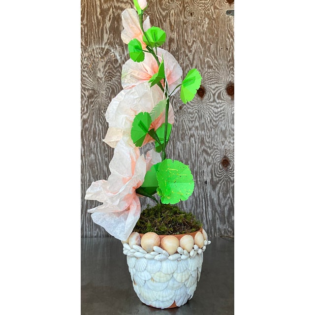 Contemporary Hand-Rolled Paper Flowers For Sale In West Palm - Image 6 of 10