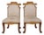 Pair Unusual Inlaid Edwardian/Neoclassical Style Slipper Chairs For Sale