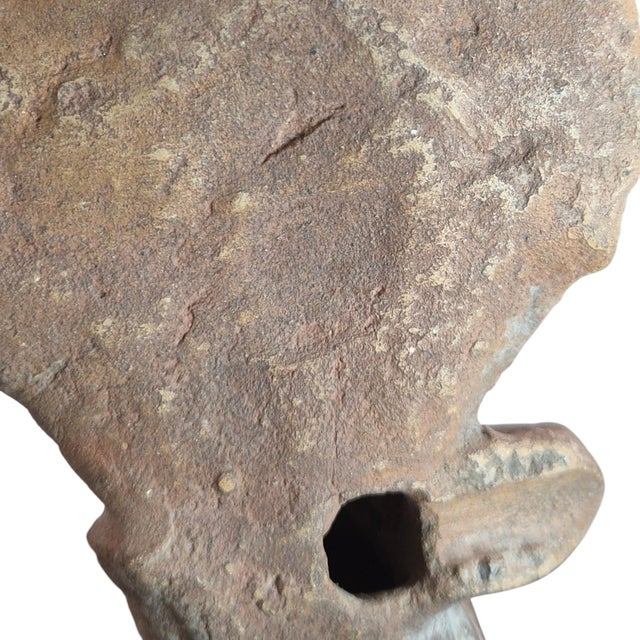 Large Pre-Columbian Jama-Coaque Seated Female Figure, 100 BCE-500 CE For Sale - Image 5 of 17