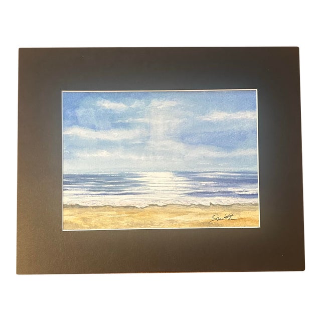“Morning Light on the Shore” Original Watercolor by Nancy Smith For Sale