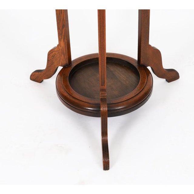 Antique Victorian Oak Hall Umbrella Coat Stand, 19th Century For Sale - Image 10 of 12
