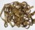 Decorative swag-shape passementerie braided work design, this precious beauty is of metal covered thread. It has a aged...