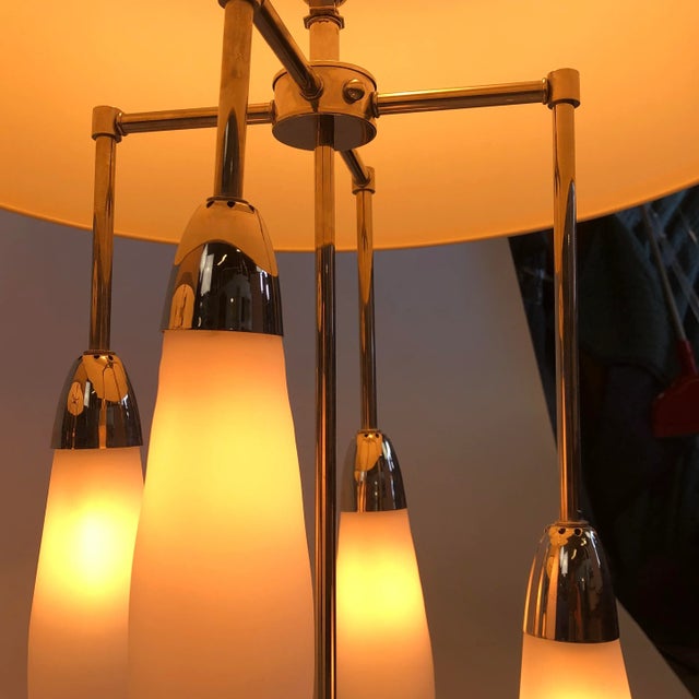 Mid 20th Century Murano Mirrored Globe Large Lamps - A Pair For Sale In Palm Springs - Image 6 of 12