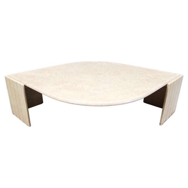 Vintage Travertine Coffee Table from Roche Bobois, 1970s For Sale - Image 12 of 12